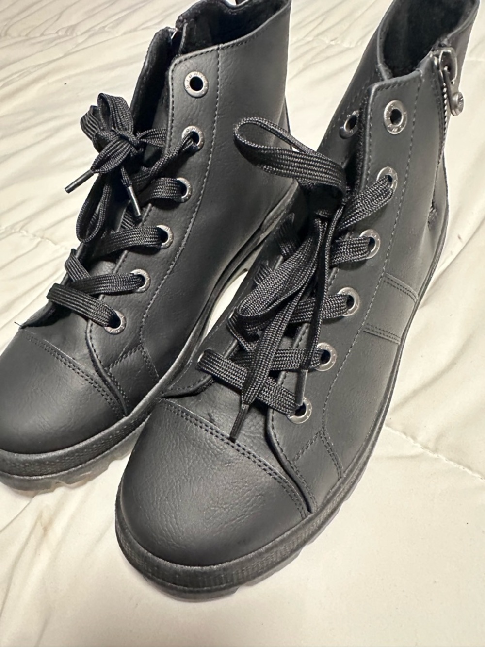 Classic Black High-Top Sneakers